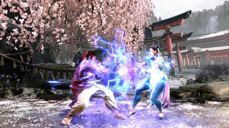 Ryu luta contra Chun Li.