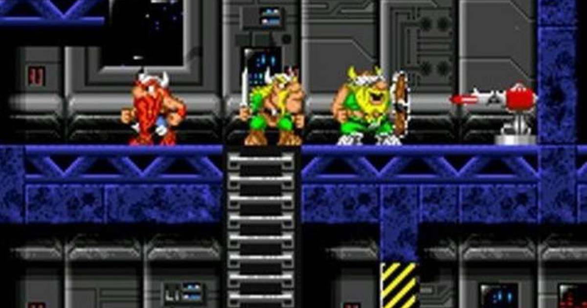 O perdido vikings 1 2 jogo de ação para snes 16 bit retro carrinho