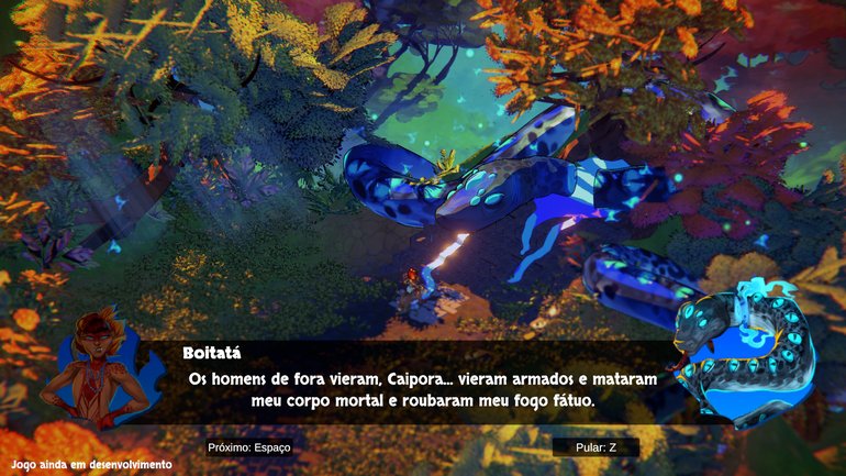 Turi-Kaapora é um jogo Hack'nSlash de ação e aventura, com muita