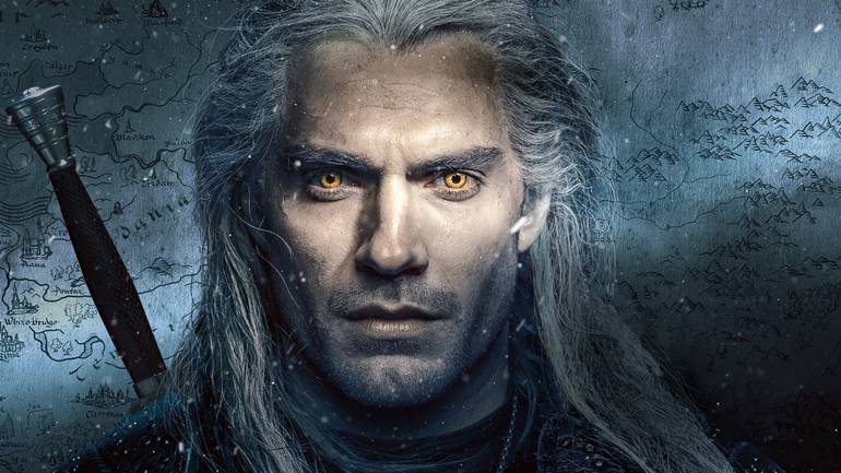 Geralt de Rívia na Netflix.