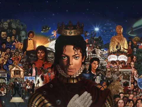 Banner do álbum Michael, de 2010 (Sony Music/Divulgação)