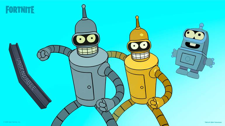 fortnite battle royale epic games futurama skins parceria