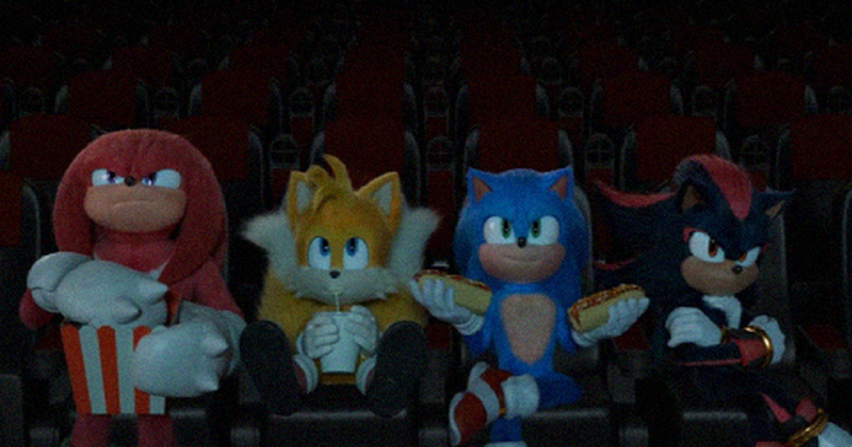 Em ação da Paramount, Sonic e companhia vão ao cinema ver Gladiador 2