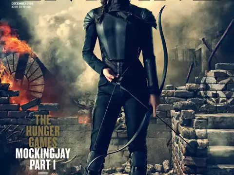 Jogos Vorazes - A Esperança - Parte 1 | Katniss faz pose em capa de revista 