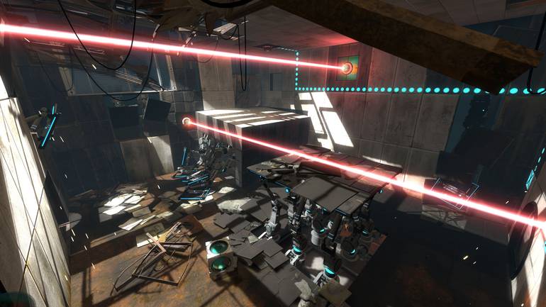 Lasers de Portal 2.