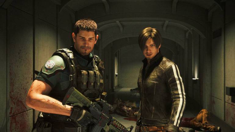 Chris e Leon em Resident Evil Vendetta.