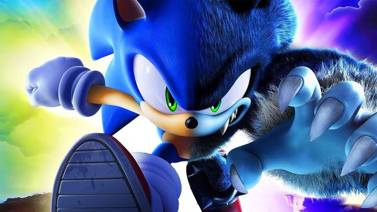 Sonic aparece metade ouriço e metade lobisomem em Unleashed.