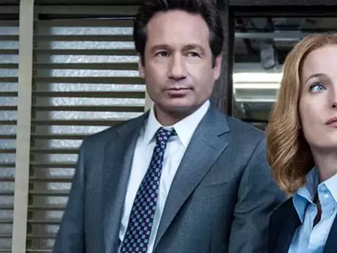 David Duchovny e Gillian Anderson em Arquivo X (Reprodução)