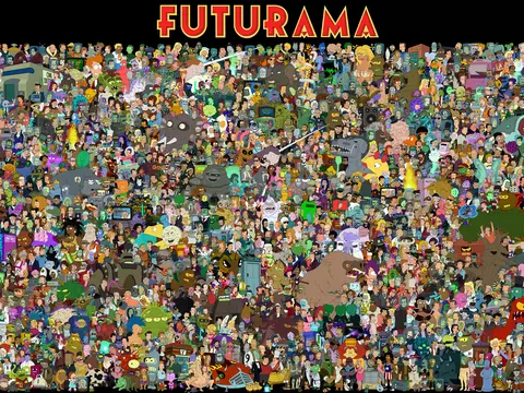 Futurama | Pôster reúne todos os personagens do seriado