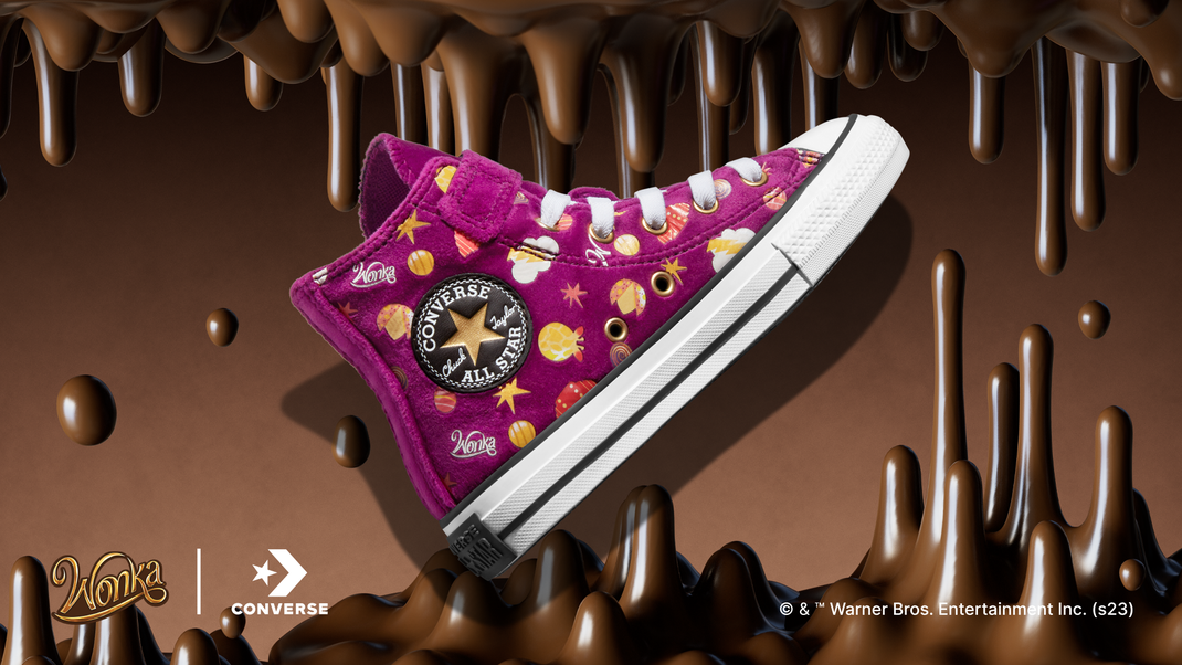 Wonka Converse lanca linha inspirada na Fantastica Fabrica