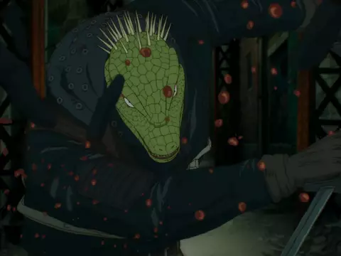 Arte de Dorohedoro, anime que chegou à Crunchyroll/Reprodução