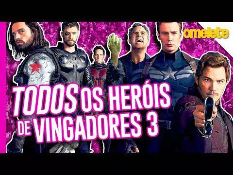 OS 40 HERÓIS DE VINGADORES GUERRA INFINITA