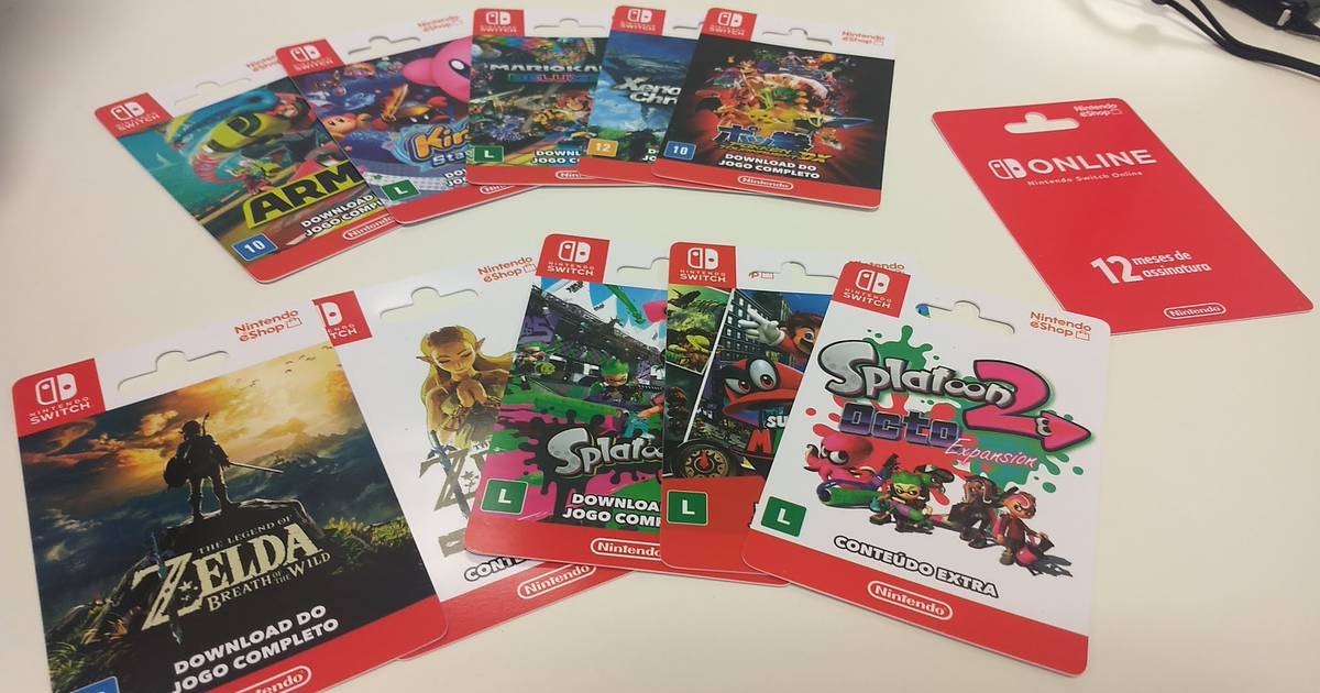 Nintendo eShop brasileira aceita gift card pré-pago para Switch