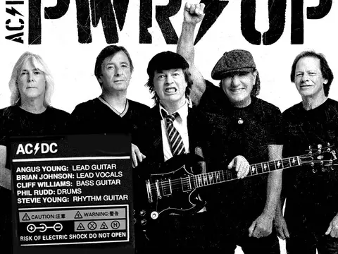 Membros do AC/DC em foto da reunião