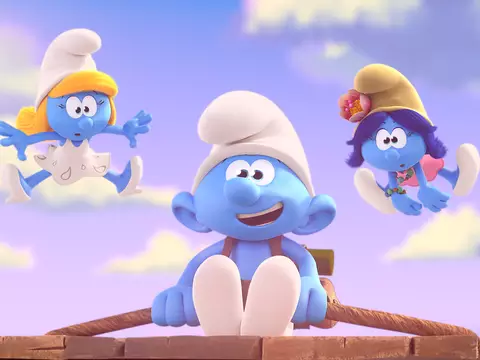 Cena de Os Smurfs, da Paramount e Nickelodeon (Divulgação)