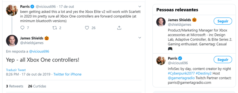 Retrocompatibilidade de hardware entre Scarlett e Xbox One