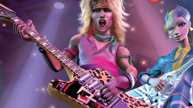 Personagem oitentista de Guitar Hero.