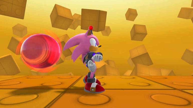 Sonic Rosa em Sonic Colors: Ultimate.