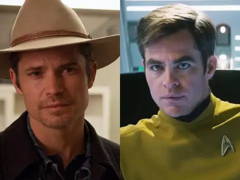 Montagem com Justified e Star Trek (FX e Paramount/Reprodução - Montagem)