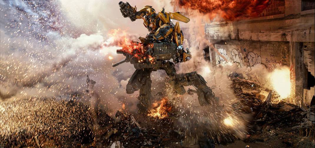 Transformers: O Último Cavaleiro  Novo cartaz reúne o elenco do filme