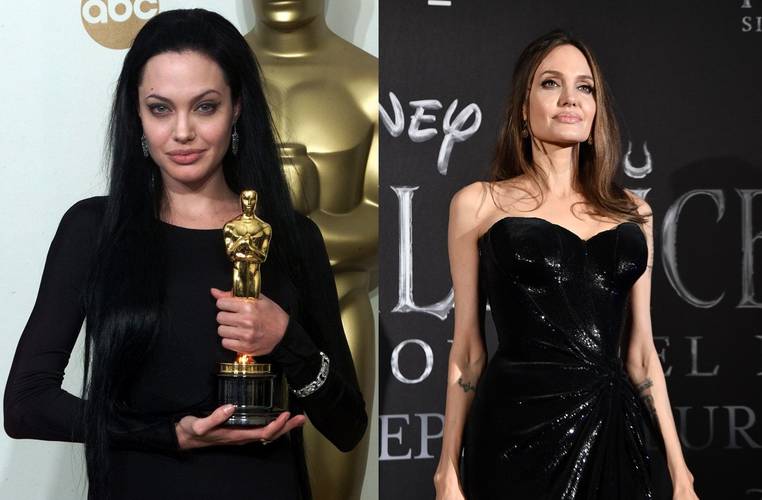 Angelina Jolie em 2000 e 2020