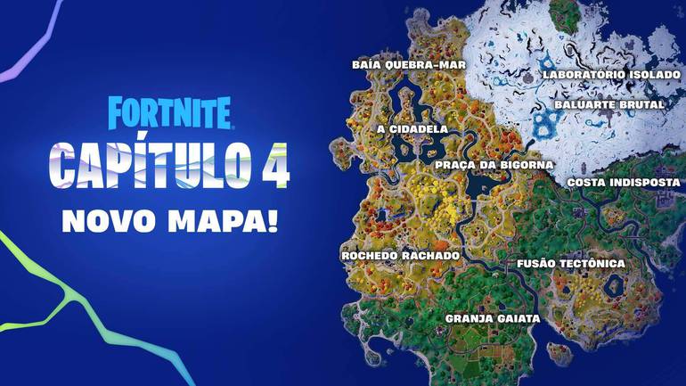 Fortnite: Capítulo 4 muda mapa e tem skins de DOOM e The Witcher