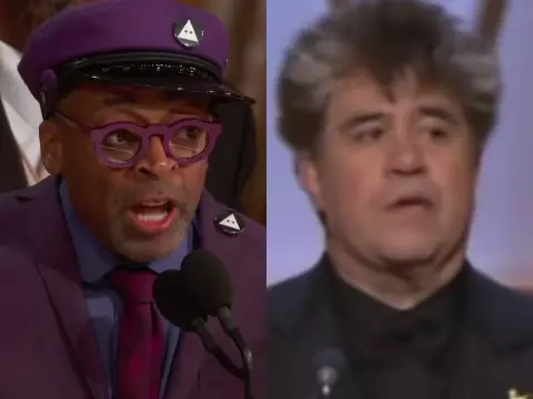 Montagem com Spike Lee e Pedro Almodóvar (YouTube/Reprodução)