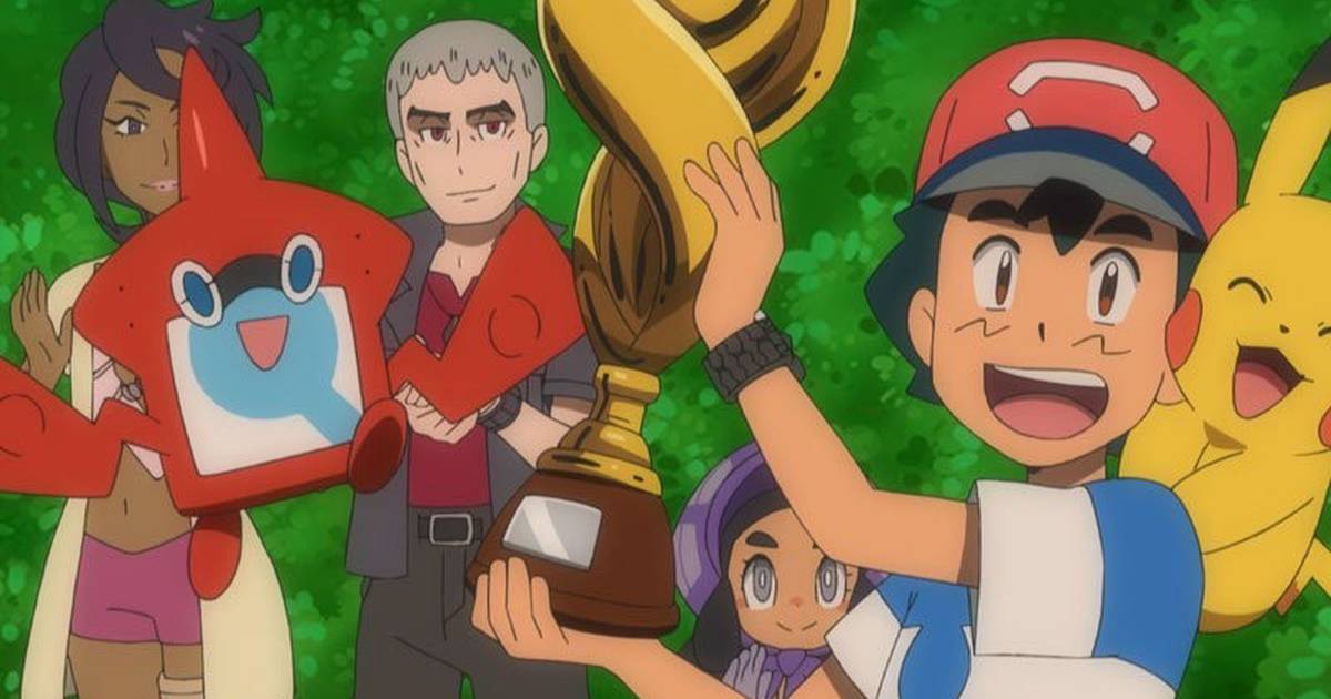 Após 20 anos, Ash vence a liga Pokémon