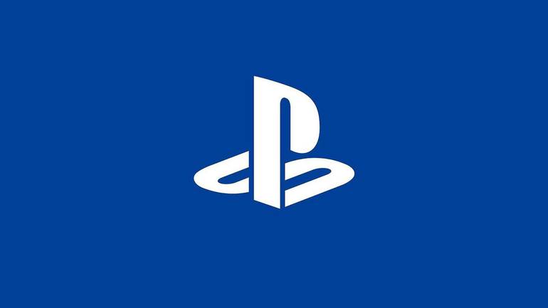 Logo da PlayStation azul.