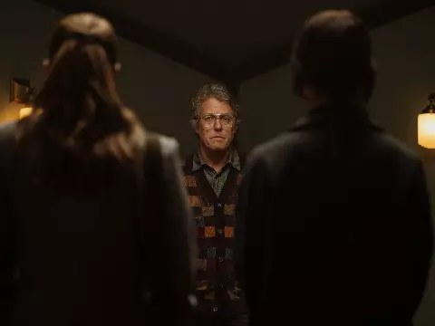 Herege | Terror com Hugh Grant tem aviso "nenhuma IA generativa foi usada"