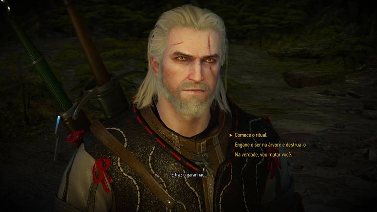 Geralt toma decisão.