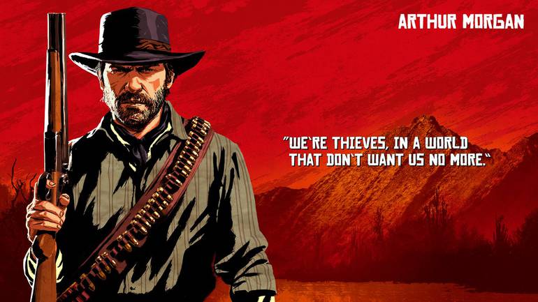 camisa de jogo personalizada arte Red Dead Redemption Arthur